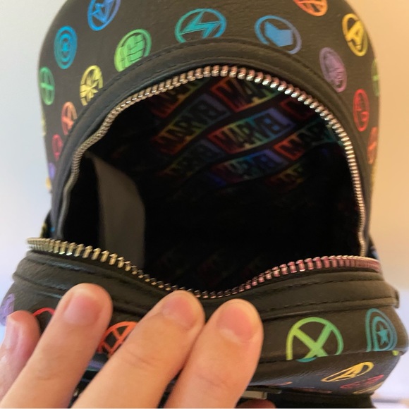 Disney Parks Marvel Avengers 2022 Pride Collection Loungefly Mini Backpack - Picture 3 of 12